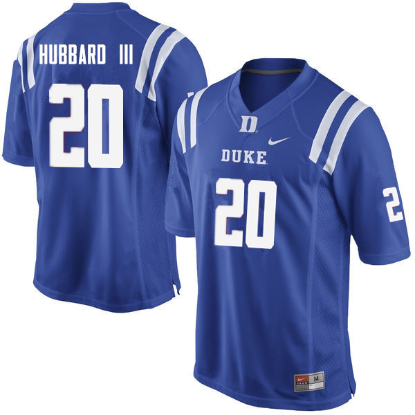 Duke Blue Devils #20 Marvin Hubbard III College Football Jerseys Sale-Blue